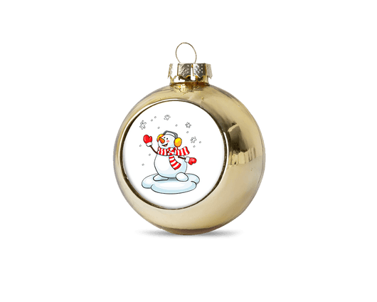 Personalised christmas bauble - Gold - whitworthprints