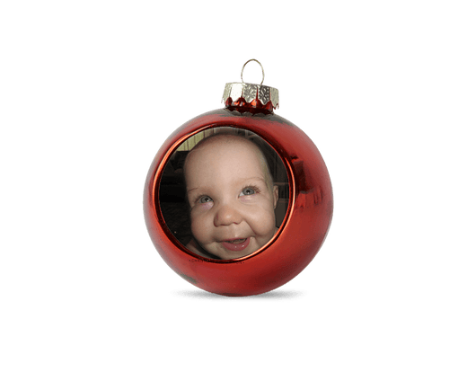 Personalised christmas bauble - red - whitworthprints