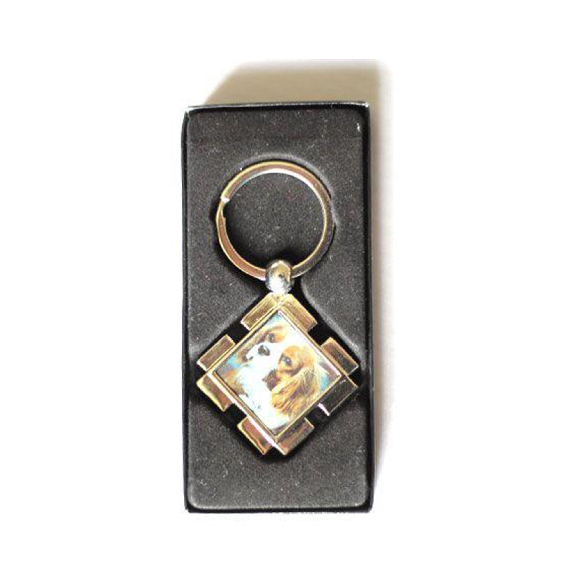 Dimand Key Rings Diamond Shaped Keyring - whitworthprints