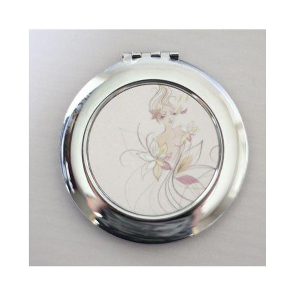 Round compact mirror. - whitworthprints