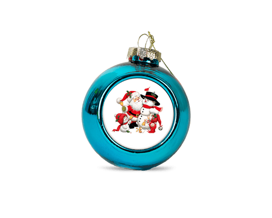 Personalised christmas bauble - blue - whitworthprints