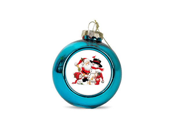 Personalised christmas bauble - blue - whitworthprints