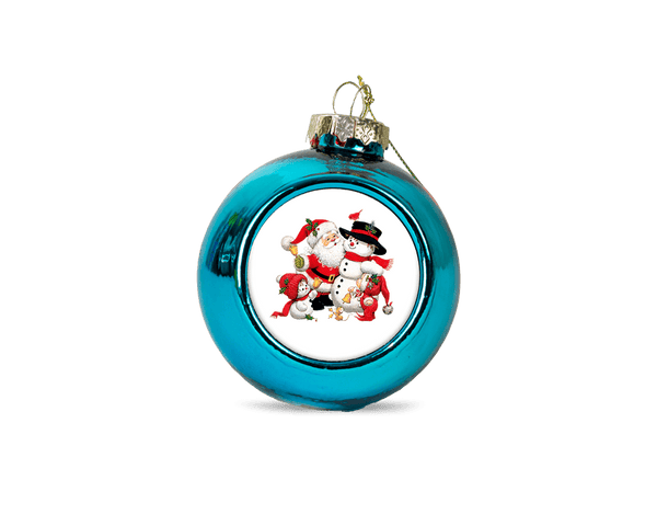 Personalised christmas bauble - blue - whitworthprints