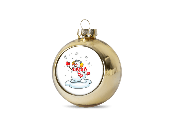 Personalised christmas bauble - Gold - whitworthprints