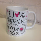 I Love my Grandkids to the Moon and Back Mug - whitworthprints