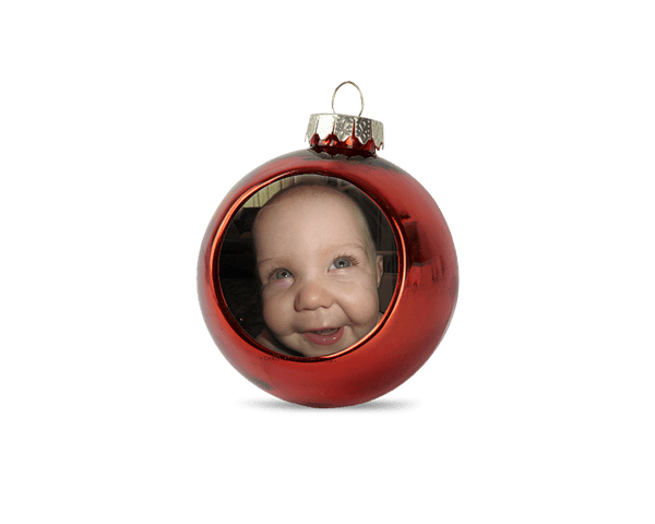 Personalised christmas bauble - red - whitworthprints