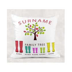 Surname cushion cover - whitworthprints