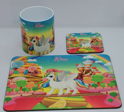 Unicorn in Candy land diner set